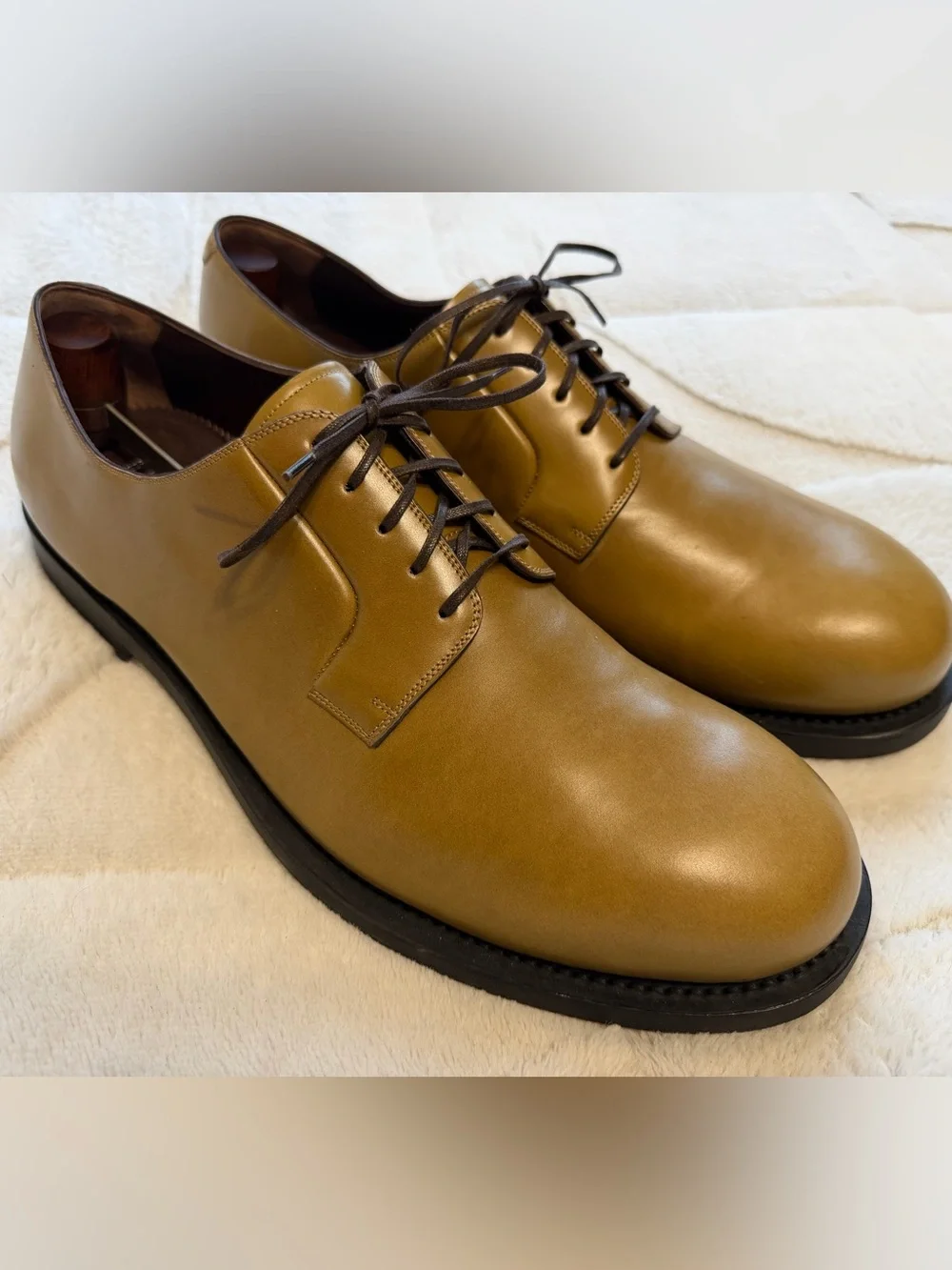 LIKE NEW! $1,495 Salvatore Ferragamo Tramezza Marius Derby Oxford Dress Shoes 14